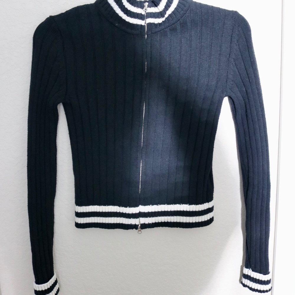 BDG Bella Recycled Zip-Up Cardigan